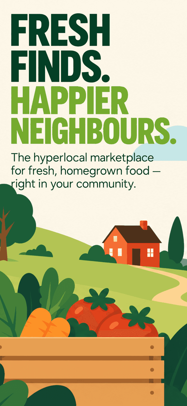 Fresh Finds, Happier Neighbours — Cropdrop is the hyperlocal marketplace for fresh, homegrown food right in your community.